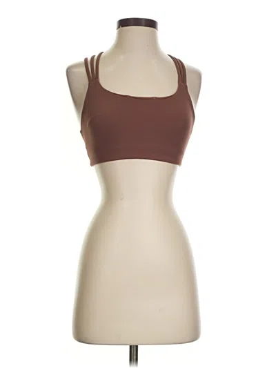Pre-owned Athleta Tank Top Brown Halter Neckline Tops