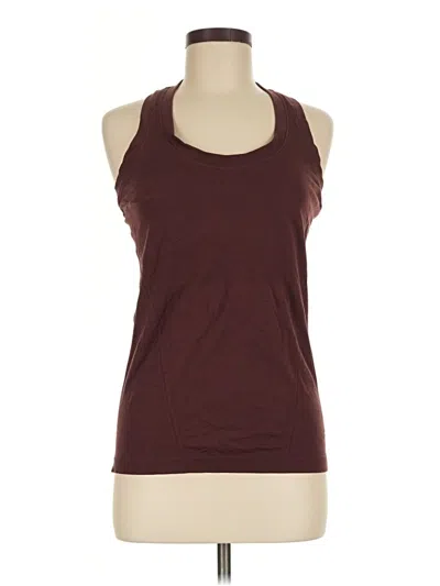 Pre-owned Athleta Tank Top Brown Halter Neckline Tops