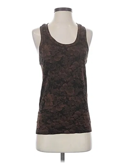 Pre-owned Athleta Tank Top Brown Halter Neckline Tops