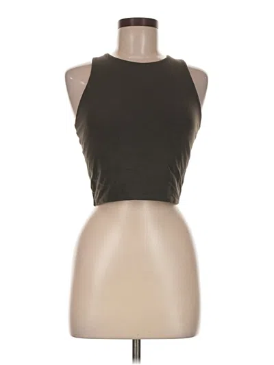 Pre-owned Athleta Tank Top Brown Halter Neckline Tops