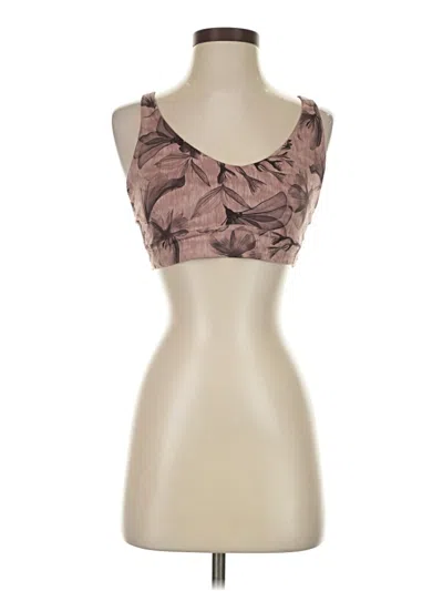 Pre-owned Athleta Tank Top Brown Strapless Neckline Tops