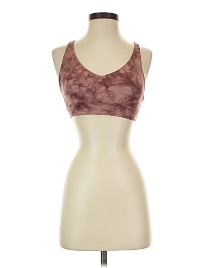 Pre-owned Athleta Tank Top Brown Strapless Neckline Tops
