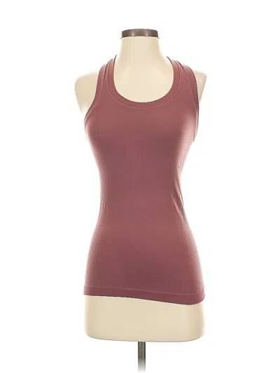 Pre-owned Athleta Tank Top Burgundy Halter Neckline Tops