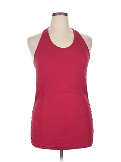 Pre-owned Athleta Tank Top Burgundy Halter Neckline Tops
