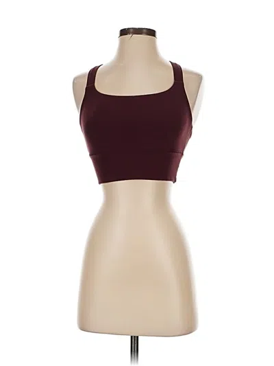 Pre-owned Athleta Tank Top Burgundy Halter Neckline Tops