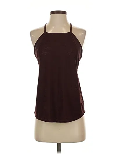 Pre-owned Athleta Tank Top Burgundy Halter Neckline Tops