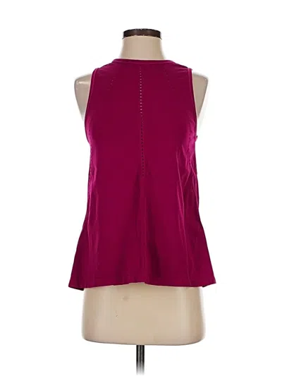 Pre-owned Athleta Tank Top Burgundy Halter Neckline Tops