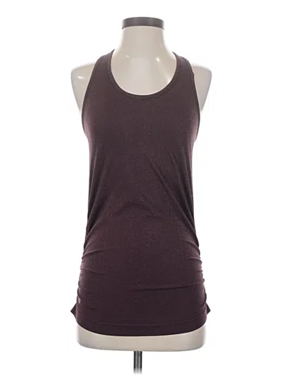 Pre-owned Athleta Tank Top Burgundy Halter Neckline Tops