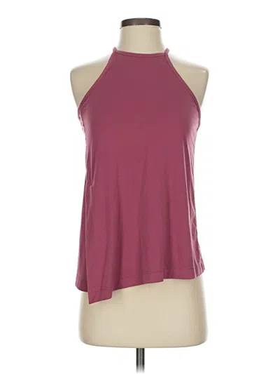 Pre-owned Athleta Tank Top Burgundy Halter Neckline Tops