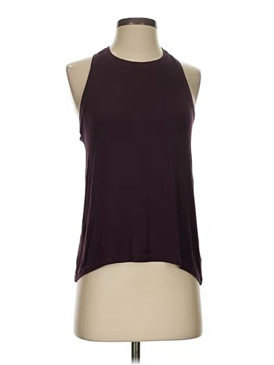 Pre-owned Athleta Tank Top Burgundy Halter Neckline Tops