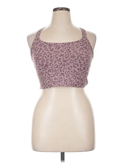 Pre-owned Athleta Tank Top Burgundy Halter Neckline Tops