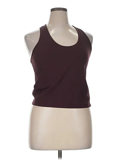 Pre-owned Athleta Tank Top Burgundy Halter Neckline Tops