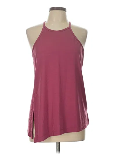 Pre-owned Athleta Tank Top Burgundy Halter Neckline Tops
