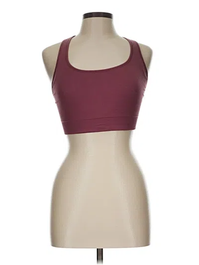 Pre-owned Athleta Tank Top Burgundy Halter Neckline Tops
