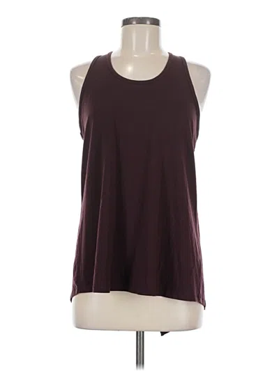 Pre-owned Athleta Tank Top Burgundy Halter Neckline Tops
