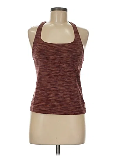 Pre-owned Athleta Tank Top Burgundy Halter Neckline Tops