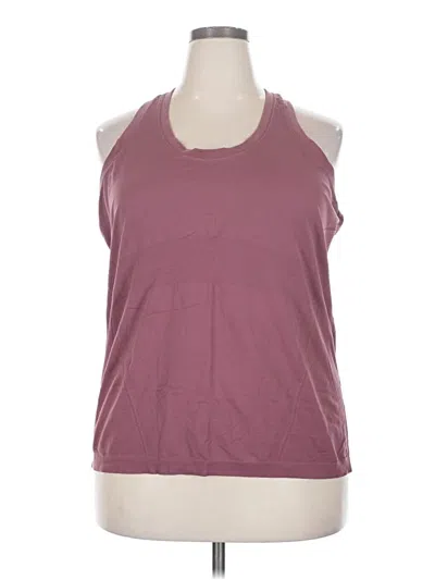 Pre-owned Athleta Tank Top Burgundy Halter Neckline Tops