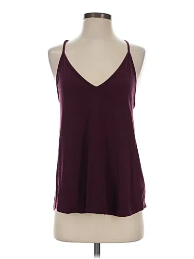 Pre-owned Athleta Tank Top Burgundy Halter Neckline Tops
