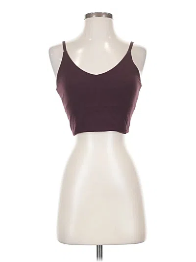 Pre-owned Athleta Tank Top Burgundy Halter Neckline Tops