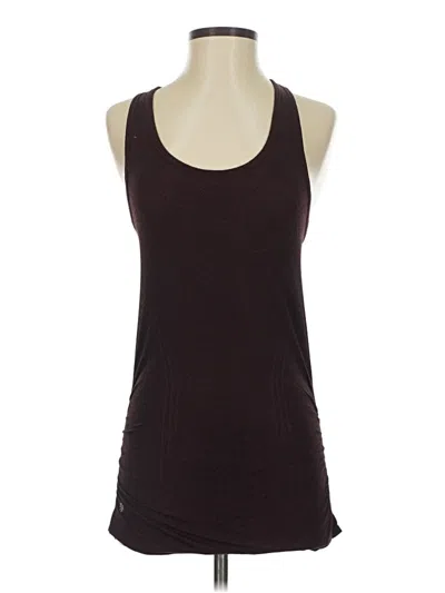 Pre-owned Athleta Tank Top Burgundy Halter Neckline Tops