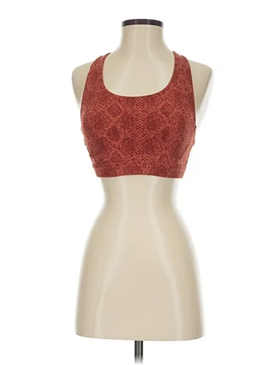 Pre-owned Athleta Tank Top Burgundy Halter Neckline Tops
