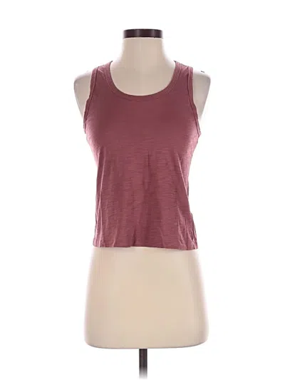 Pre-owned Athleta Tank Top Burgundy Halter Neckline Tops