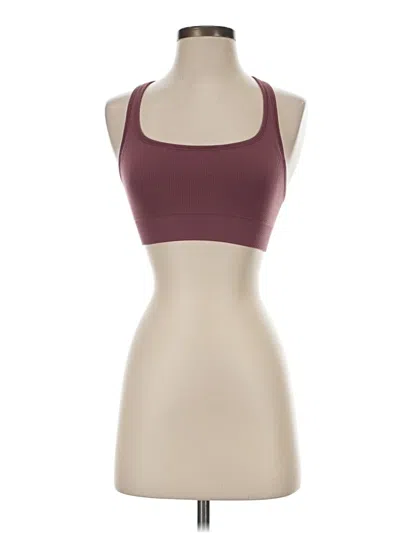 Pre-owned Athleta Tank Top Burgundy Halter Neckline Tops