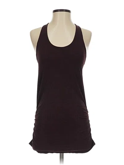 Pre-owned Athleta Tank Top Burgundy Halter Neckline Tops