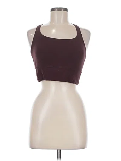 Pre-owned Athleta Tank Top Burgundy Halter Neckline Tops