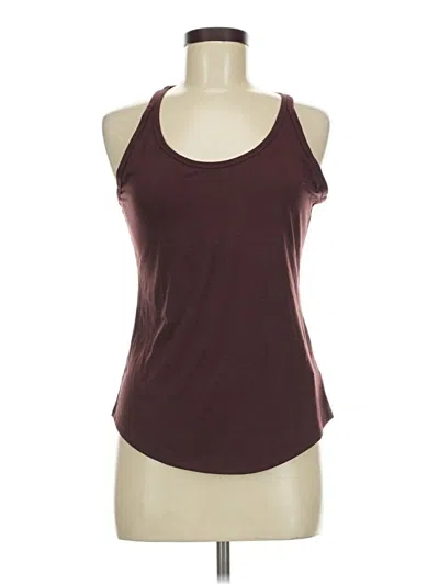 Pre-owned Athleta Tank Top Burgundy Halter Neckline Tops