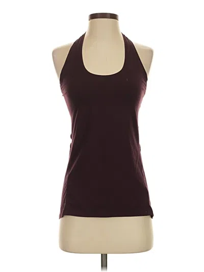 Pre-owned Athleta Tank Top Burgundy Halter Neckline Tops