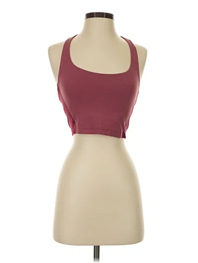 Pre-owned Athleta Tank Top Burgundy Halter Neckline Tops
