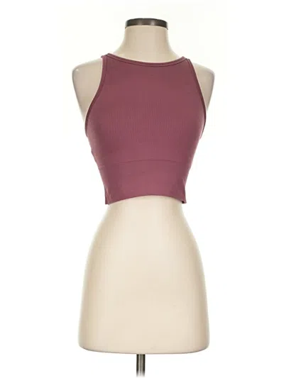 Pre-owned Athleta Tank Top Burgundy Halter Neckline Tops