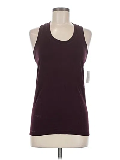 Pre-owned Athleta Tank Top Burgundy Halter Neckline Tops