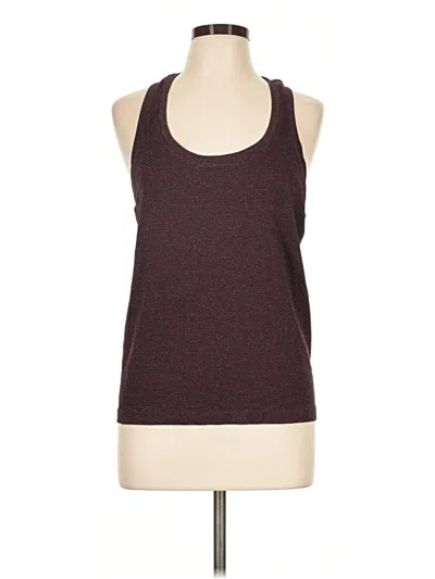 Pre-owned Athleta Tank Top Burgundy Halter Neckline Tops