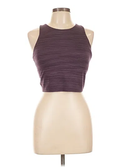 Pre-owned Athleta Tank Top Burgundy Halter Neckline Tops