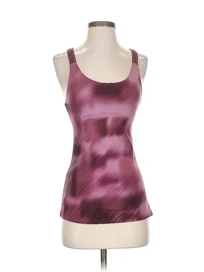Pre-owned Athleta Tank Top Burgundy Square Neckline Tops