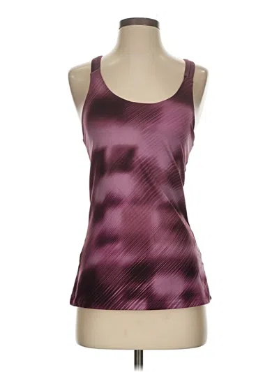 Pre-owned Athleta Tank Top Burgundy Square Neckline Tops