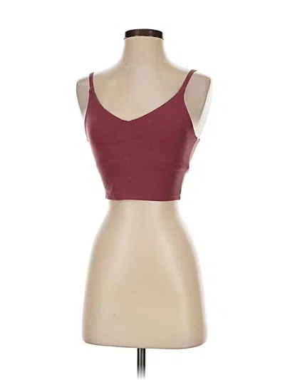 Pre-owned Athleta Tank Top Burgundy Strapless Neckline Tops