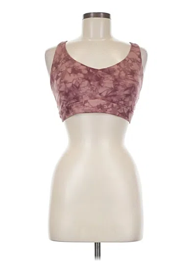 Pre-owned Athleta Tank Top Burgundy Strapless Neckline Tops