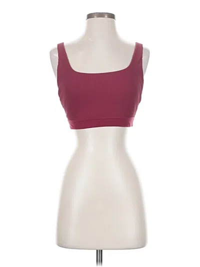 Pre-owned Athleta Tank Top Burgundy Strapless Neckline Tops