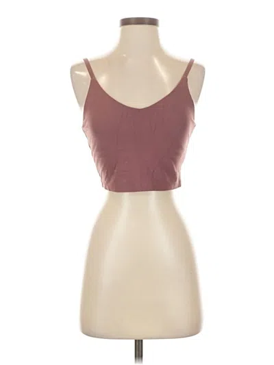 Pre-owned Athleta Tank Top Burgundy Strapless Neckline Tops