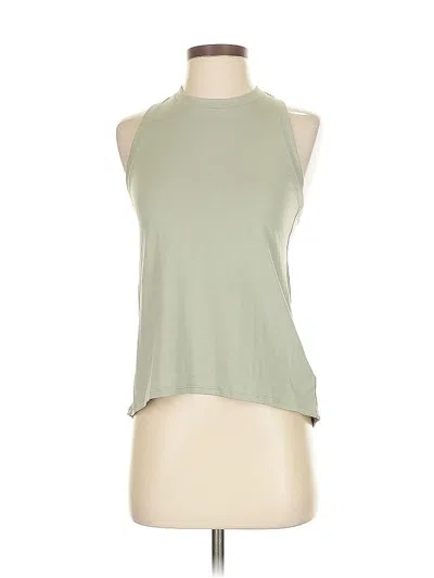 Pre-owned Athleta Tank Top Gray Halter Neckline Tops