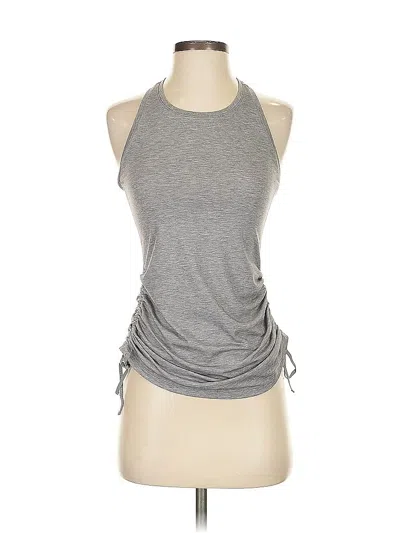 Pre-owned Athleta Tank Top Gray Halter Neckline Tops