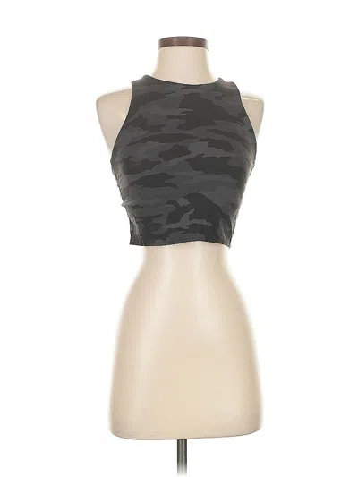 Pre-owned Athleta Tank Top Gray Halter Neckline Tops