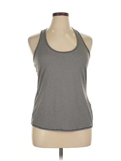 Pre-owned Athleta Tank Top Gray Halter Neckline Tops