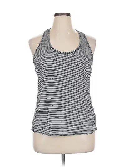 Pre-owned Athleta Tank Top Gray Halter Neckline Tops