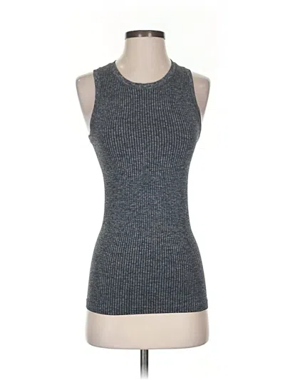 Pre-owned Athleta Tank Top Gray Halter Neckline Tops