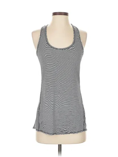 Pre-owned Athleta Tank Top Gray Halter Neckline Tops