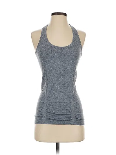 Pre-owned Athleta Tank Top Gray Halter Neckline Tops